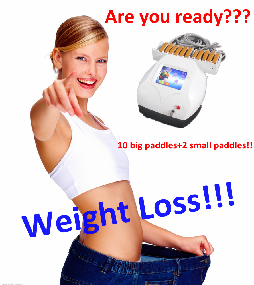 아bs 체중을 줄이는 플라스틱 Lipo 레이저 기계 몸, 체중 감소 기계 12 패드 다이오드 Lipo 레이저